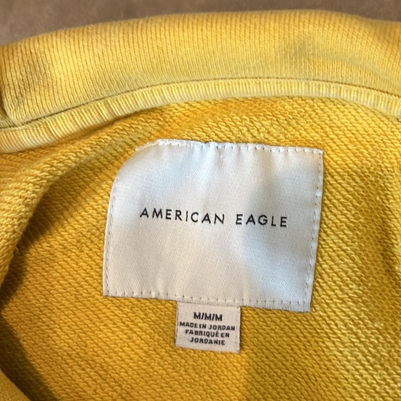 🦅American Eagle Mustard Yellow Hoodie - Picture 3 of 3